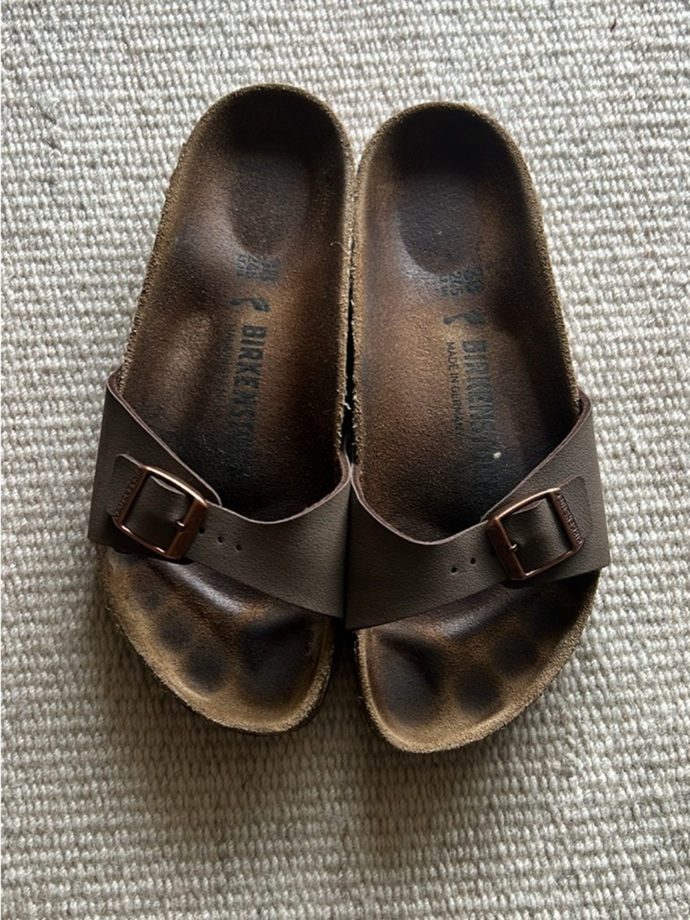 Birkenstock Madrid Single Strap Slide - Dark Brown